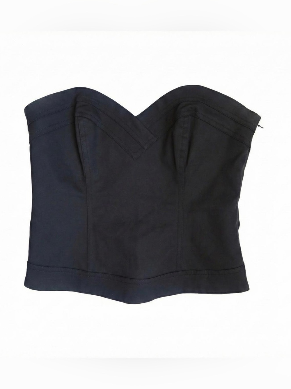 Bebe Black Strapless Corset Top